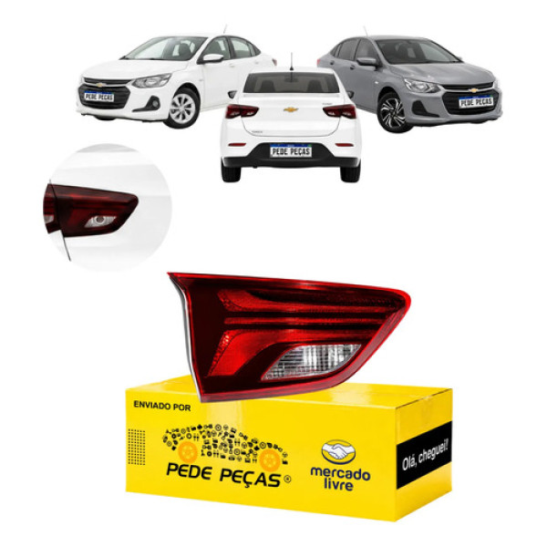 Sinaleira Traseira Tampa Onix Sedan 2020 A 2025 S/led Le Esquerdo/motorista