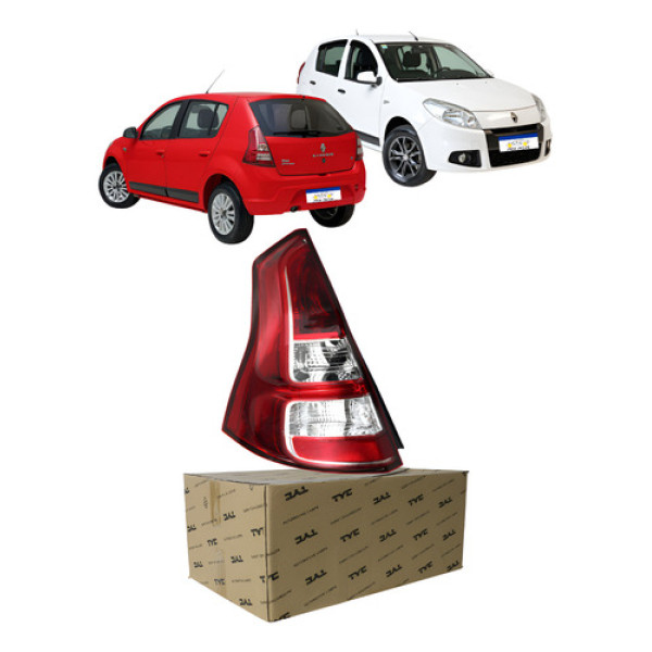 Lanterna Sinaleira Sandero 2012 A 2014 Le Borda Vermelha Esquerdo/motorista Vermelho
