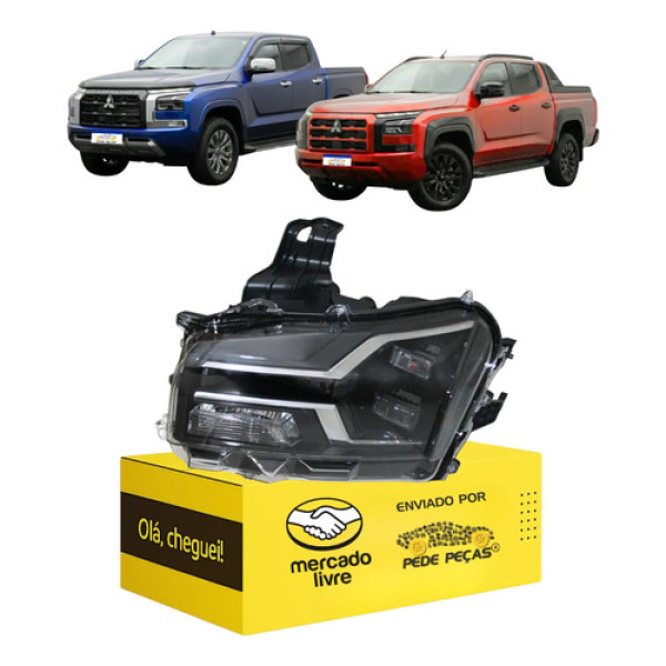 Farol Sinaleira Mitsubishi Triton 2026 Full Led Manual L.e Esquerdo/motorista