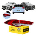 Kit Esquerdo Lanterna Tucson 2017 18 19 20 21 2022 S/led Esquerdo/motorista Vermelho/cristal