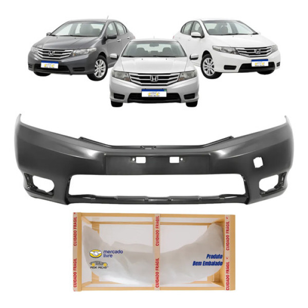 Parachoque Honda City 2015 2016 2017 Dx Ex Exl Lx Preto