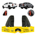 Par Lanterna Traseira Toyota Hilux 2021 A 2026 Black C/led Ambos Lados Black