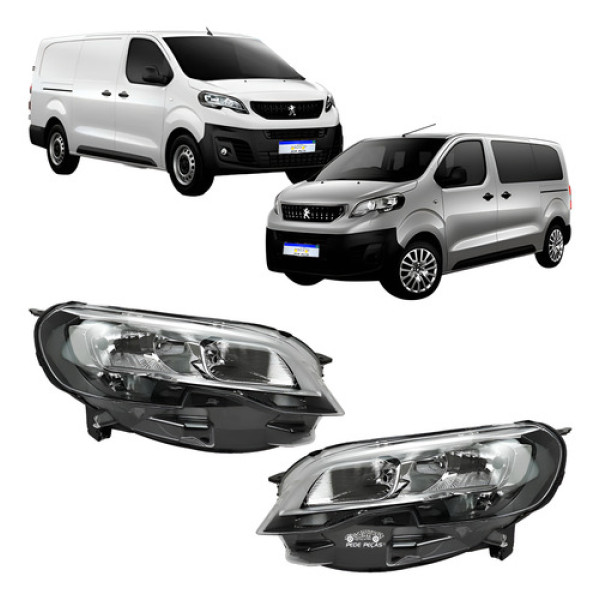 Par Farol Peugeot Expert 2018 2019 2020 2021 2022 A 24 Novo Ambos Lados