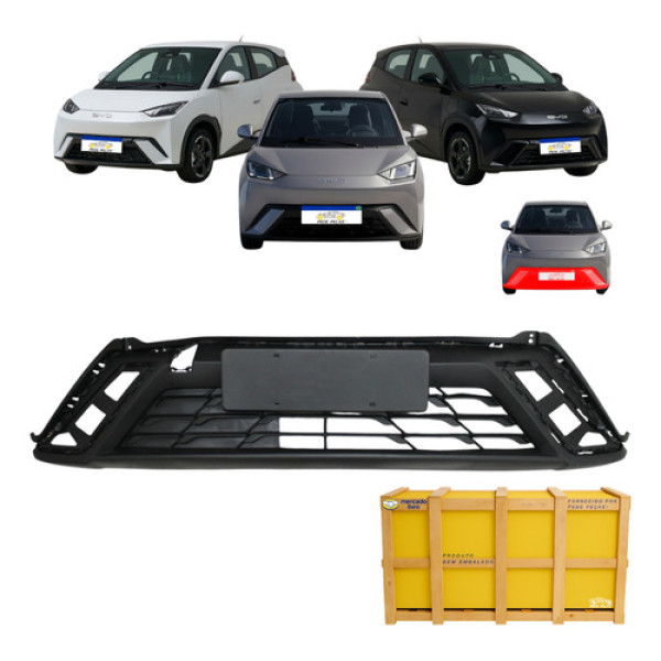 Spoiler Inferior Byd Dolphin Mini 2024 2025 2026 Preto