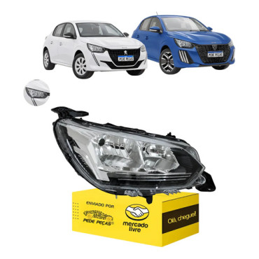 Farol Peugeot 208 20...