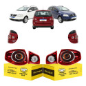 Jogo Lanterna Traseira Spacefox 2006 A 2010 Ré Cristal Ambos Lados