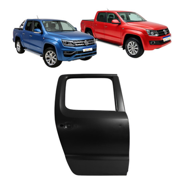 Porta Traseira Volkswagen Amarok 2010 A 2024 Lado Carona Traseira Direita Preto