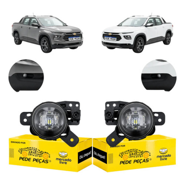 Par Farol Milha Gm Chevrolet Montana 2023 2024 2025 Novo Cristal