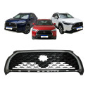 Grade Radiador Preta Moldura Cinza Corolla Cross 2022 A 2024 Preto