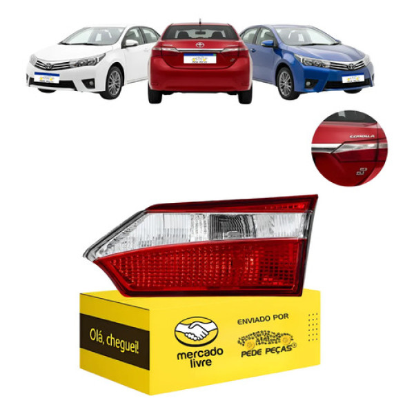 Lanterna Sinaleira Tampa Corolla 2015 2016 2017 S/led Ld Direito/passageiro