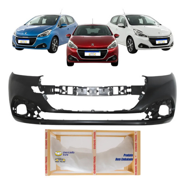 Parachoque Dianteiro Peugeot Allure 208 17 18 2019 2020 Novo Preto