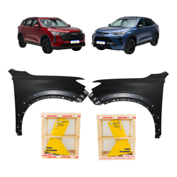 Par Paralama Gwm Haval H6 Gt 2023 2024 2025 2026 Preto Novo