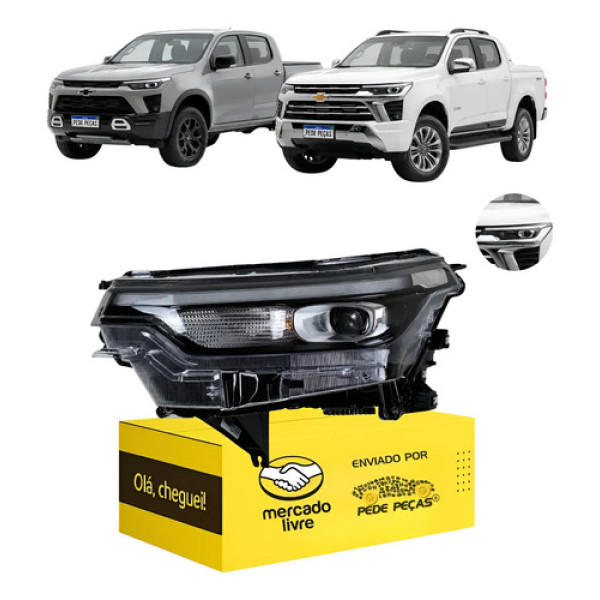 Farol Gm S10 Trailblazer High Country Ltz 2025 2026 2027 Le Esquerdo/motorista