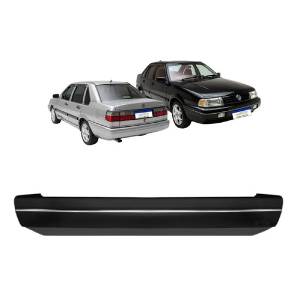 Parachoque Traseiro Vw Santana 1991 1992 A 1997 Preto Liso 