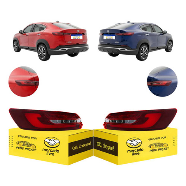 Par Lanterna Fastback Audace Abarth 2023 24 25 2026 Full Led Ambos Lados Fumê
