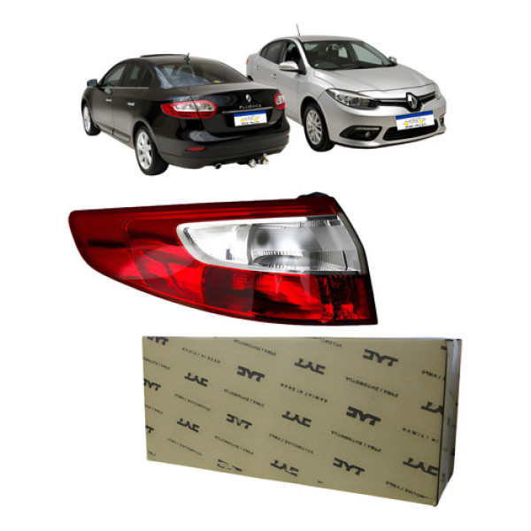 Lanterna Esquerda Renault Fluence 2011 A 2016 Canto Sem Led Esquerdo/motorista Esquerdo