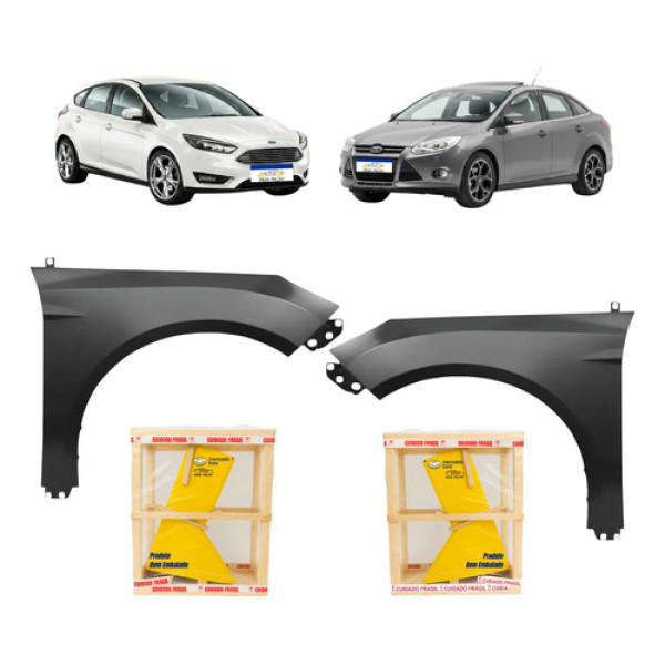Par Paralama Focus Hatch Sedan 2014 2015 A 2019 Novo