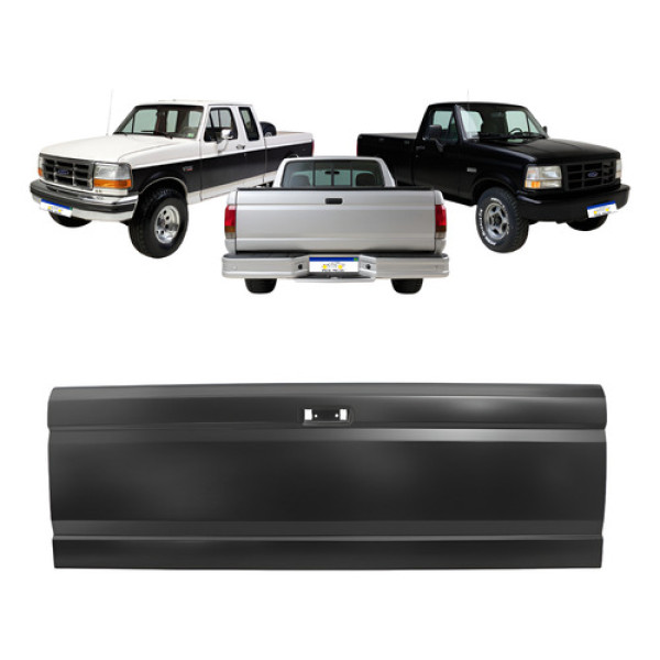 Tampa Traseira F1000 1993 A 1997 Lisa S/relevo Preto Preto