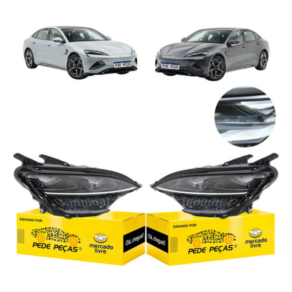 Par Farol Byd Seal 2023 2024 2025 Full Led Dianteiro Novo Ambos Lados