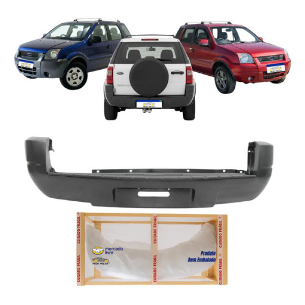 Parachoque Traseiro Xl Xls Ford Ecosport 2003 A 2007 Novo