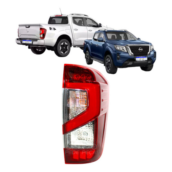 Lanterna Traseira Nissan Frontier 2022 2023 2024 Com Led Ld Direito Vermelho