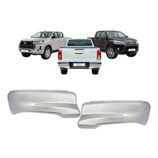 Par Ponteira Parachoque Hilux 2016 2017 2018 2019 2020 2021