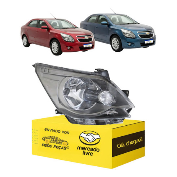 Farol Chevrolet Cobalt 2011 2012 2013 2014 2015 Cromomix L.d Direito/passageiro