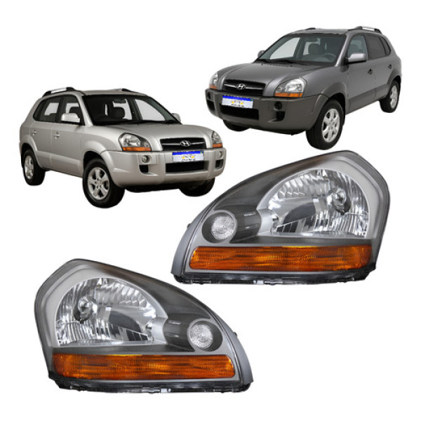 Farol Tucson 2009 2010 A 2017 M/cinza Pisca Ambar
