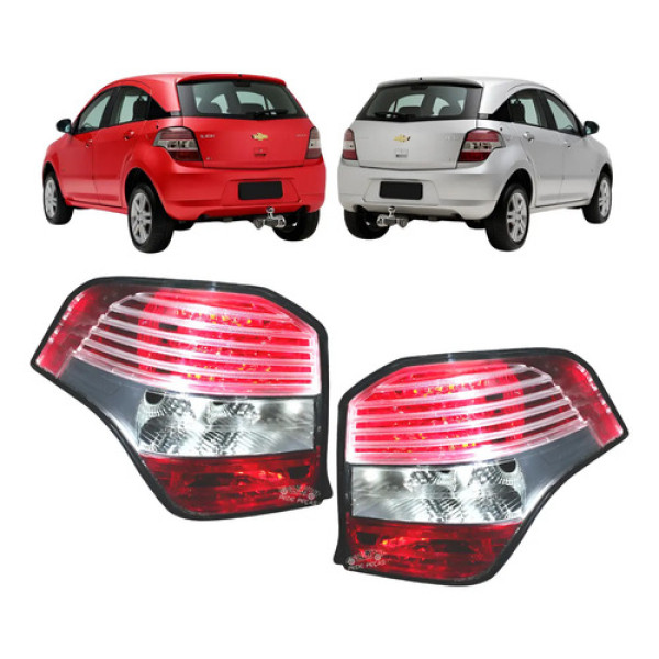 Par Lanterna Chevrolet Agile 2009 2010 2011 2012 2013 Ambos Lados