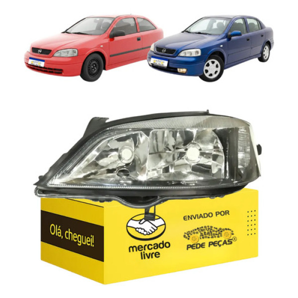 Farol Chevrolet Astra 1998 1999 2000 2001 2002 Foco Duplo Le Esquerdo/motorista