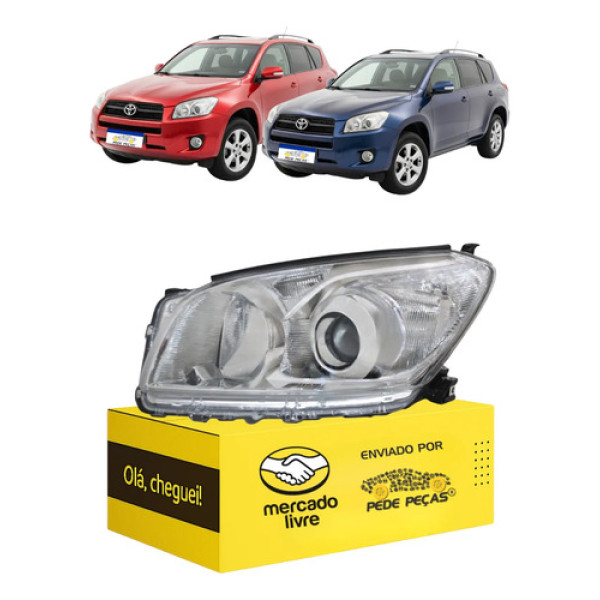 Farol Sinaleira Toyota Rav4 2009 2010 11 2012 Foco Duplo L.e Esquerdo/motorista