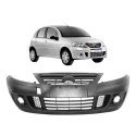 Parachoque Dianteiro Citroen C3 2009 2010 2011 2012 C/furo Preto