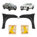 Par Paralama Mitsubishi L200 Triton 2021 2022 2023 2024 2025