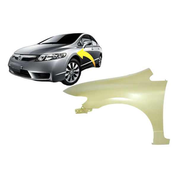 Paralama Civic 2007 2008 2009 2010 2011 New Honda L Esquerdo