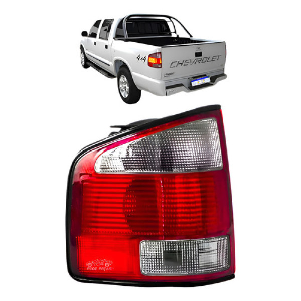 Lanterna Chevrolet S10 95 1996 1997 1998 1999 2000 Esquerdo Esquerdo/motorista Fumê