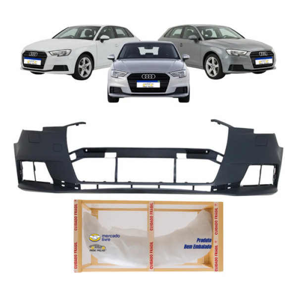 Parachoque Dianteiro Audi A3 Sportback 2016 2017 2018 2019 Cinza