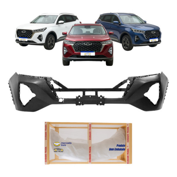 Parachoque Dianteiro Chery Tiggo 7 2023 2024 2025 2026 Novo Preto