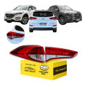 Kit Esquerdo Lanterna Tucson 2017 18 19 20 21 2022 S/led Esquerdo/motorista Vermelho/cristal
