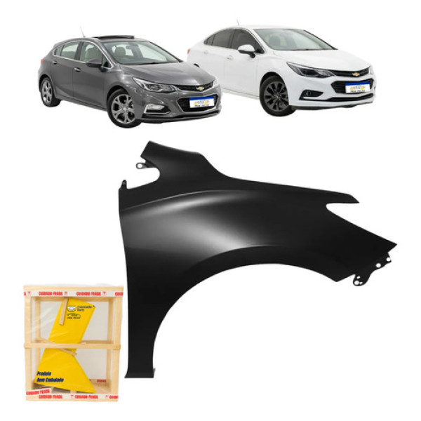 Paralama Chevrolet Cruze 2017 18 19 20 21 22 2023 Novo Ld