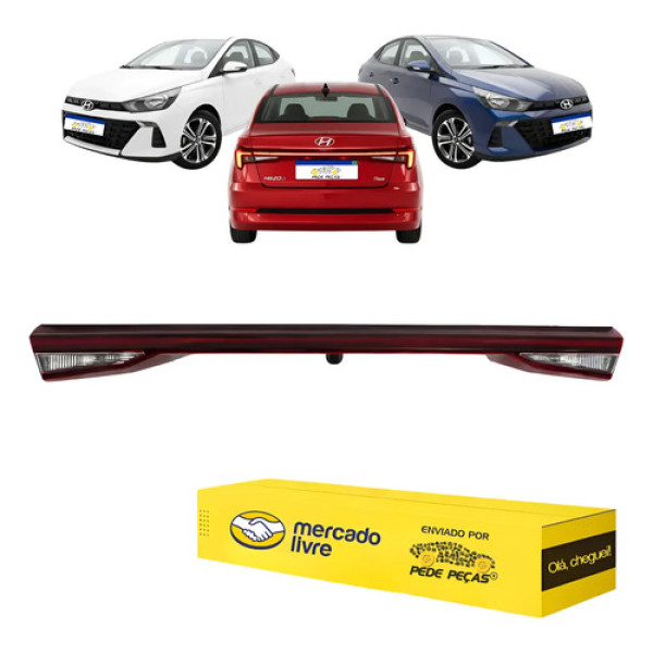 Lanterna Central Hb20 Sedan 2023 2024 2025 2026 Com Led Ambos Lados