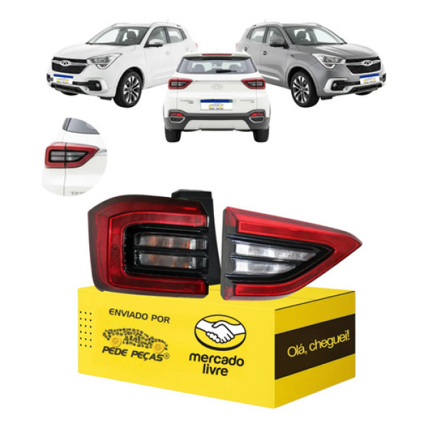 Lanterna Sinaleira Canto Tampa Tiggo 5x 2019 2020 C/led L.e Esquerdo/motorista Vermelho