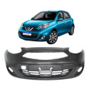 Parachoque Dianteiro Nissan March 2014 2015 2016 2017 A 2020 Preto