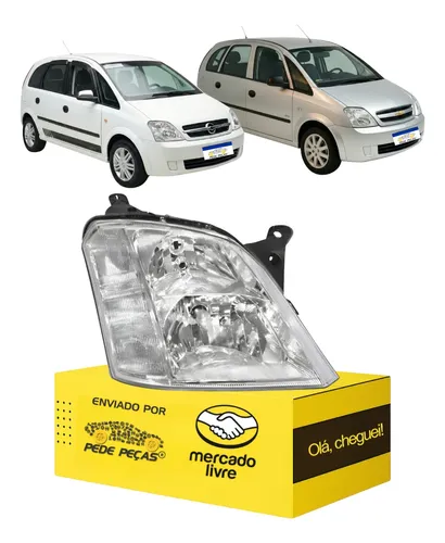 Farol Chevrolet Meriva 2003 2004 2005 2006 2007 2008 A 12 Ld Direito/passageiro