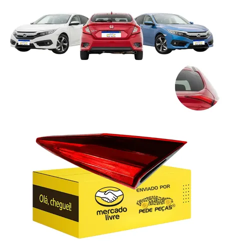Lanterna Honda Civic G10 2017 2018 2019 2020 2021 Novo L.d Direito/passageiro Cristal