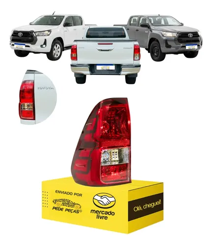 Lanterna Toyota Hilux 2016 2017 18 19 20 21 22 23 24 A 2026