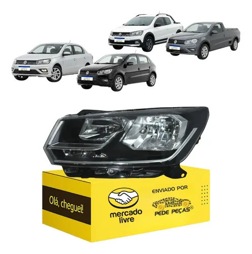 Farol Vw Gol Voyage G8 Saveiro G7 2017 2018 2019 A 2023 Le Esquerdo