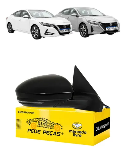 Retrovisor Nissan Sentra 2023 A 2026 Elétrico S/câmera Ld
