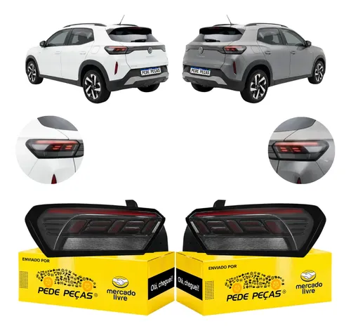Par Lanterna Traseira Volkswagen Tera 2025 2026 C/led Ambos Lados Fumê