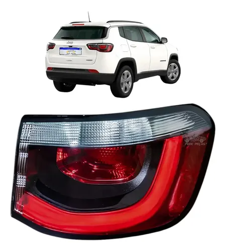 Lanterna Jeep Compass 2017 2018 2019 2020 2021 Com Led Ld Direito/passageiro Vermelho
