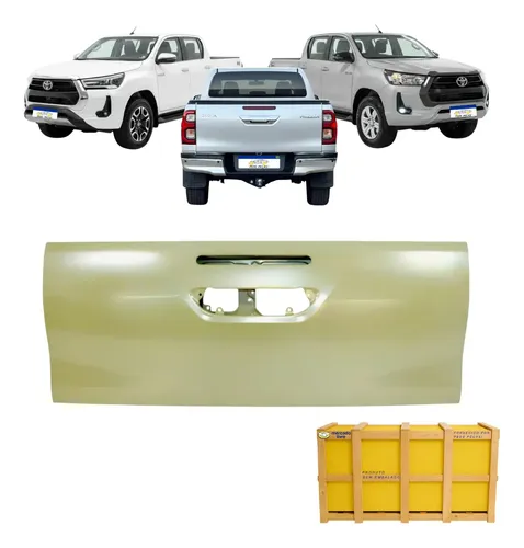 Tampa Traseira Toyota Hilux 2016 2017 2018 2019 2020 2021  Cinza